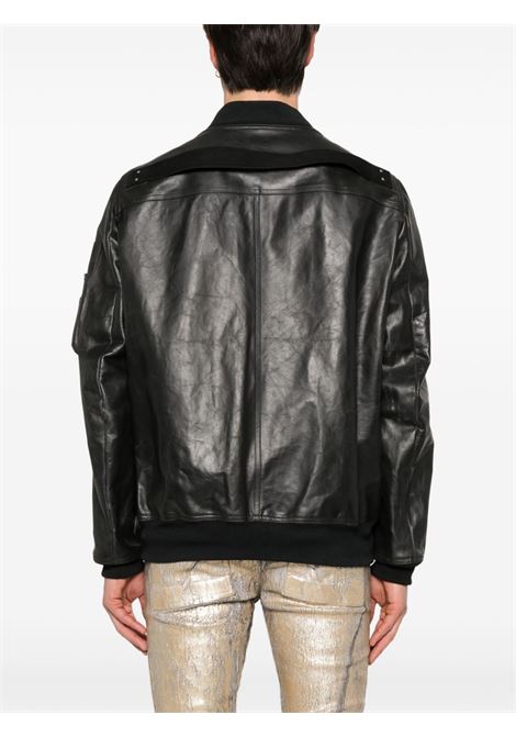 Black leather jacket Rick owens - men RICK OWENS | RU01E5778LTP09